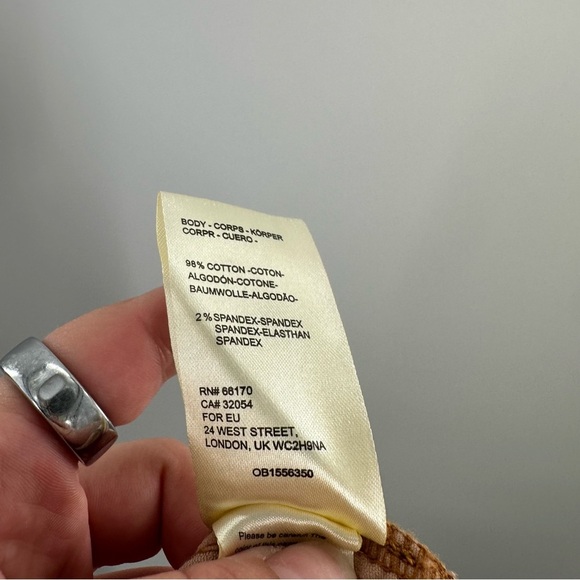 Free People Hit Back Slim Flare Corduroy Amber Pants - Picture 13 of 13